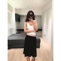 Romantic Vaion Retro Pure Desire American Hot Girl Lace Trim f Skirt Women Summer Low Waist mid Length Fi Tail Skirt