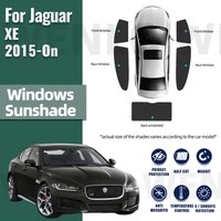 For Jaguar XE 2015-2024 Car Sunshade Shield Magnetic Front Windshield Blind Curtain Rear Side Baby Window Sun Shades Visor