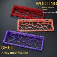 AttackFox GH60 Hole Hollow Keyboard Case Transparent Matte PC MADCATZ Mad60/AULA Win60 Wooting60 Mechanical Keyboard Shell Gifts