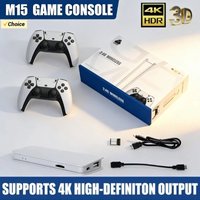 Wireless Gamepads M15 Game Stick Mini TV Handheld Game Console Video Game 128G 20000Plus Retro Game HD Output Two Player for PS1