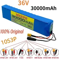 battery10S3P 36V 30000mAh 100% Brand New Lithium-Ion Rechargeable Battery Suitable for Electric Products Such as Scooters Batter