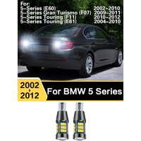 For BMW 5 Series E60 F07 F11 E61 2002 - 2012 W16W T15 912 921 906 922 LED Car Reverse Light Bulbs Canbus Backup Lamp Accessories