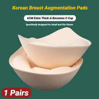 6CM Sponge Padded Bra Thick Push Up Pads Inserts Women Underwear Breast Lift Breathable Pad Lining Insert Enhancers Reusable Cup