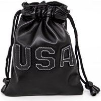 USA Design PU Leather Golf Tee Pouch with Drawstring Closure Golf Ball Handbag Portable Ball Pouch, Accessories for Men Golfers