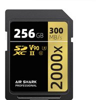 Airshark V90SD card high-speed UHS-II compatible with Nikon, Canon, Sony A7CR/2, ZVE1 DSLR camera storage card