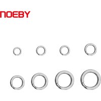 Noeby-Stainless Steel Split Rings, Heavy Duty Fishing, Double Ring Connector, Hook Snap, Swivel for Sea Fishing, Accessories
