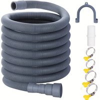 1.5/2/3 Meter Washing Machine Drain Hose Flexible Dishwasher Drain Hose Extension Kits Corrugated Washer Discharge Hose