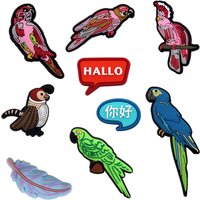 1pcs Original Macaw Birds PVC Shoe Charms Decorations Red Blue Parrots Shapes Designer Sandal Upper Buckle Accessories Clog Pin