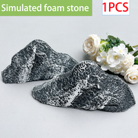 1 Piece Polyurethane Foam Simulated Stone Durable Faux Rock Landscape Home Wall Decoration Material