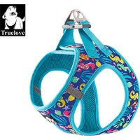 Truelove Pet Harness Soft Air Mesh Adjustable Reflective Pet Vest Small and Medium Breeds No Pull Adjustable Dog Harness TLH3016