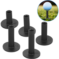 5Pcs Golf Tees Professional Stands Driving Range Practice Holders Golf Accessories Silicone Tees Golfer Supplies Flexible