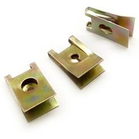 10-120Pcs Car Screw Base U-Type Mount Fastener Clips Car Engine Fender Bumper Guard Protection Plate Clamp