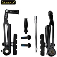 AliExpress NONE Litepro 412 Folding Bike V Brake Caliper 110mm Ultralight Aluminum Alloy Long Arm Bicycle Parts