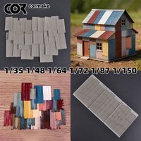Assembly Architectural model building materials corrugated metal sheet diorama Scale model kit 1/35 1/48 1/64 1/72 1/87 1/150