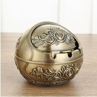 Large round Metal Ballistic Ashtray Creative Retro Multi-Functional Practical Tea Table Ashtray High End Home Decor Accessories