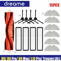 Dreame D9/D9 Max Dreame Bot L10 Pro Trouver Robot LDS Vacuum Finder Spare Part Accessories Main Side Brush Hepa Filter
