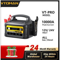 VTOMAN VT-PRO 10000A Starthilfe 58800mAh Power Pack 12V/24V Starthilfegerät für alle Benzin- und Dieselautos, LKW, SUV Batterie-Booster