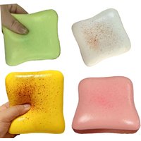 Dumpling Squishy Bread Squeeze Fidget Toy Soft Simulated Toast Stress Relief Decompression Slow Rebound Sensory Toy for Adults