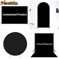 Mocsicka Custom Backdrop Arch Round Square Birthday Decorations Wedding Party Portrait Photography Background Studio Wallpaper