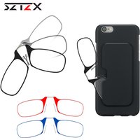 Nose Clip on Reading Glasses Anti Blue Light without temple +1.0 - +3.5 Legless Lazy Glasses Unisex Hyperopia Optical Eyeglasses