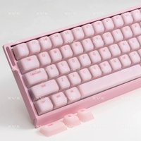 Pink White Soft Silicone Keycaps Cute Cat 113 Key Cherry Profile Key Caps Skin Friendly Magnetic Mechanical Keyboard Ajazz Ak820