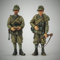 1/35 resin soldier model GK - Italian soldier - unassembled and unpainted DIY kit - 985R