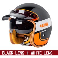 Casque de moto certifié 3C norme nationale, demi-casque pour hommes et femmes, universel quatre saisons, avec visière intérieure, électrique