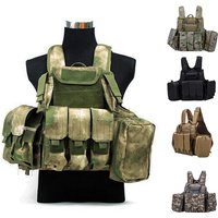 Tactical Atacs FG Vest Molle CIRAS Airsoft Combat Vest With Triple Magazine Pouch Molle Armor Plate Carrier Strike Camo Vests