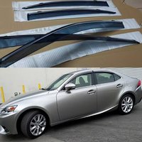 For Lexus IS-Class IS200 IS250 IS300 2006-2018 Plastic Exterior Visor Vent Shades Window Sun Rain Guard Deflector 4pcs