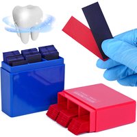 300Sheets Dental Articulating Paper Double-sided Bite Strips Blue / Red 55*18mm Tooth Whitening Articulation Paper Materials