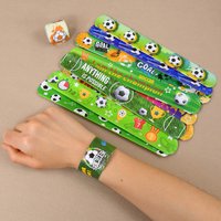 Soccer Party Bracelets Keychain Pin Ball Maze Game Toys Football Theme Kids Birthday Party Favors Pinata Fillers Christmas Gift
