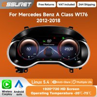 12,3-Zoll-Digital-Instrumentencluster für Mercedes Benz GLA X156 CLA C17 X17 A-Klasse W176 2012 - 2018 Armaturenbrett Virtuelles Cockpit Tachometer Kilometerzähler