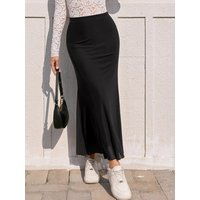 New 2026 Summer Women's Fishtail Mesh Skirt High-waisted Elastic Fashion Slim-fit Bodycon Skirt