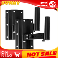 1 Pair Speaker Wall Mounts Brackets Professional Adjustable All Metal Stands Audio Telescopic Wall Mounting Accessories