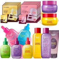 EQQUALBERRY BAKUCHIOL Korean Skincare - ALOE PDRN Claming Serum, 5,000 PPM Retinol Vitamin C Serum, Moisturizing, Brightening