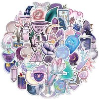 50PCS Magic Moon Creative Sticker Set DIY Phone Case Laptop Guitar Computer Decorative Stickers