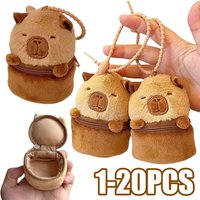 Cartoon Capybara Panda Coin Purse Keychain Fashion Zipper Storage Bag Creative Cute Small Bag Pendant Decoration Girls Gift