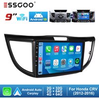 ESSGOO 10" Android 13 Car Stereo Radio Carplay/Android Auto Touchscreen GPS Nav Bluetooth RDS FM Wifi for Honda CRV 2012-2016
