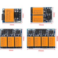 Javino 10/5/1Pcs HK4100F Small relay module triggers micro control switch, with optocoupler supporting 3.3-5V