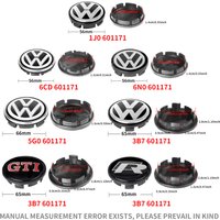 4PCS 56mm 65mm Car Wheel Center Hub Caps Cover Badge For VW Volkswagen Golf Polo Jetta Passat Touran Auto Decoration Accessories