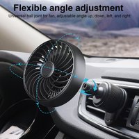 Car Vent Fan 3 Speeds Portable Cooler Conditioner 5V Car Cooling Fans for Truck RV Vehicle Trucks Boat Golf Plane Airplane