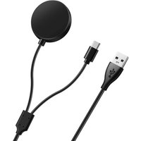 2 in 1 Wireless Charger For Samsung Galaxy Watch Ultra/7/6/5/4/Fe/3 Active 2 For Galaxy S24 USB A to USB C Fast Charging Cable