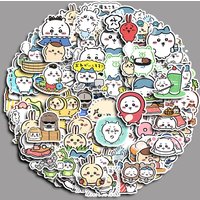 100pcs Kawaii Jiikawa Cartoon Stickers Decorative Desk Laptop Scrapbook Luggage Stationery Cute Graffiti Sticker for Kids Gift