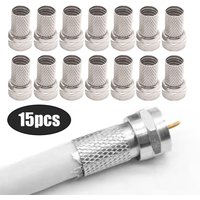 New Copper Twist On RG6 F Type Cable Connector Plugs High Quality Connector for TV Satellite Antenna TV Satellite Virgin Cable
