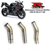 Motorcycle Exhaust Escape For Suzuki GSXR 600 750 K6 K7 K8 Motorcycle Exhaust Muffler Middle Link Pipe