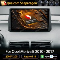 Autoradio Android 14 pour Opel Meriva B 2009 - 2014 Carplay Auto multimédia stéréo Navigation GPS lecteur vidéo 4G WIFI 360 caméra