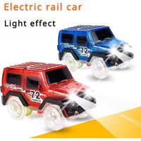 Boys Holiday Gift Electric Flash Track Car High Speed DIY Assembly Building Block Track Children Education Toy