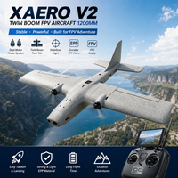 XAERO V2 Twin Boom FPV Aircraft 1200mm EPP - Dual Motor Twin Tail Reptile DRAGON-2 for Stabilized Flight