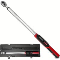 1/2, 3/8 Inch Digital Torque Wrench, 5.1 - 340 Nm, With Buzzer and LED Power Indicator, Preset Values and Data Storage