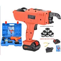 Rebar Tier-Bindemaschine mit 10-Rollen-Bindedraht, 8 mm–34 mm, 12 V, automatische Rebar-Bindedrahtzange, elektrische Bindemaschine